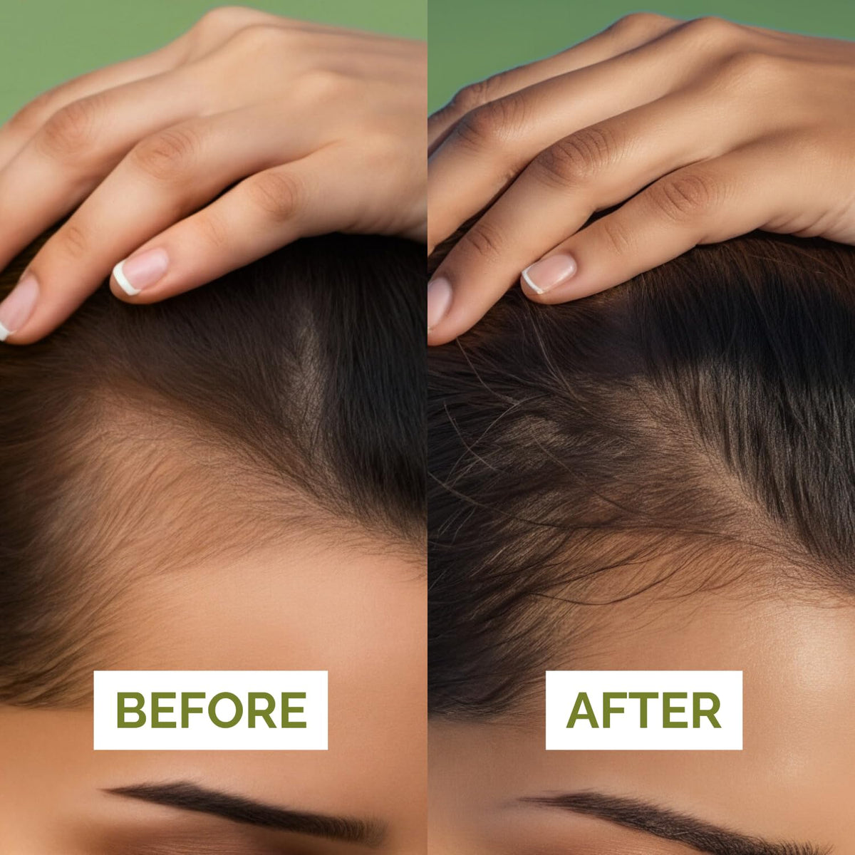 Just Nutritive Rosemary and Onion Oil closeup showing rich texture ideal for nourishing follicles.