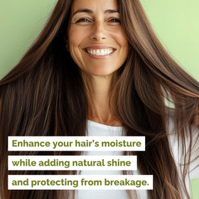 Just Nutritive Rosemary and Onion Hair Growth Oil scalp-application scene for even coverage.