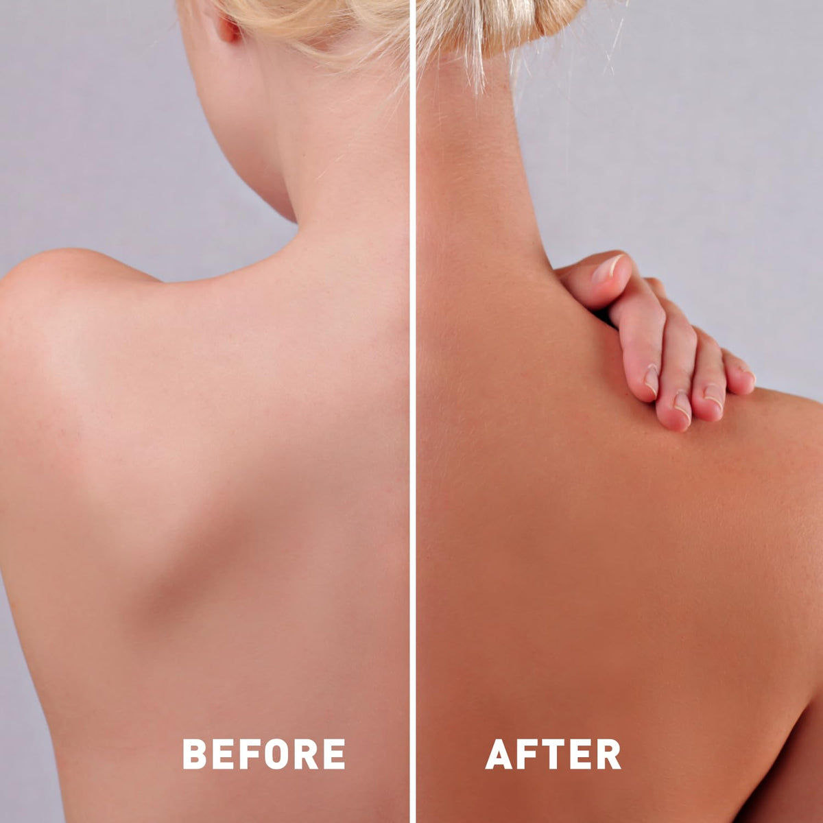 Just Nutritive sunless tanning lotion cruelty-free branding on bottle.