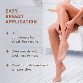 Just Nutritive sunless tanning lotion daily use packaging for routine glow.