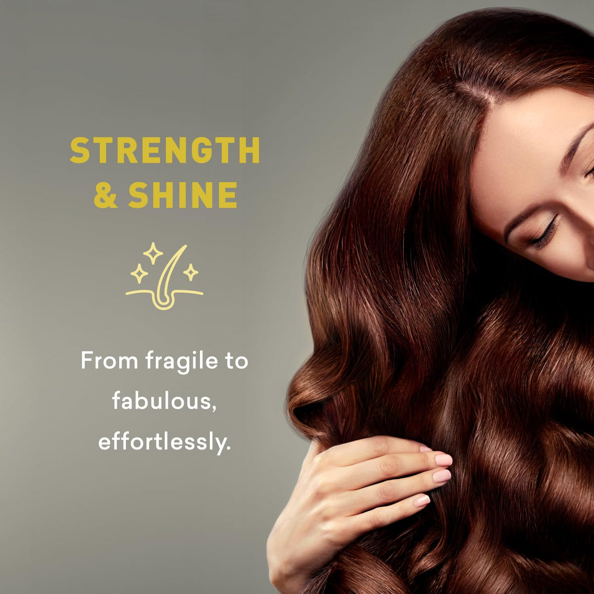 Just Nutritive Thick Hair Shampoo foam closeup, silky lather supports gentle cleansing