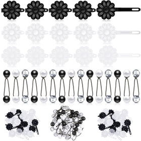 Jutom 72-piece hair barrettes set displayed for versatile styling.