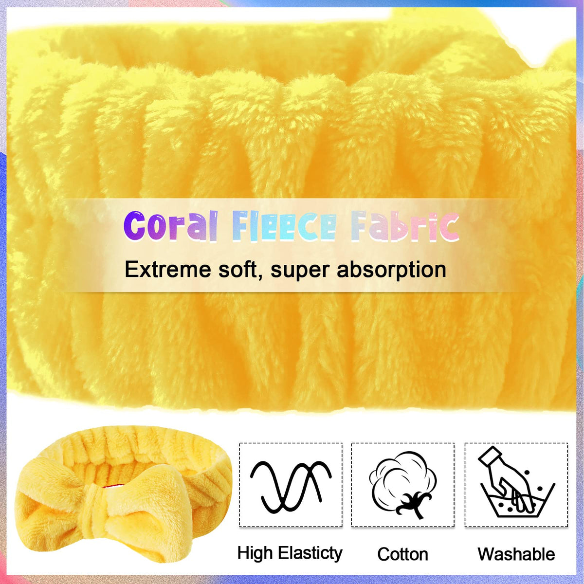 Jutom headbands with cow print help keep hair clean during makeup routines