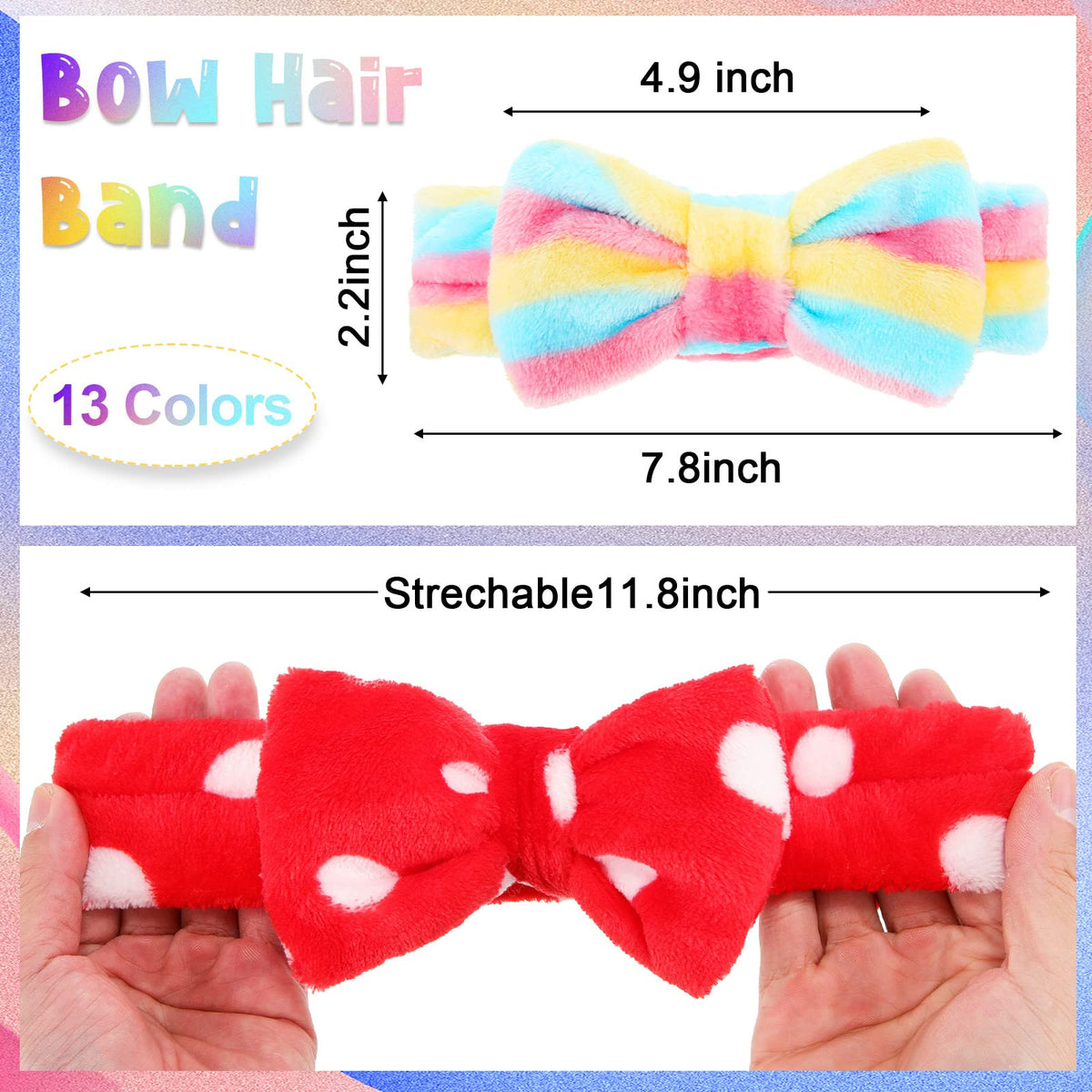 Jutom 74 Pcs Spa Headband Set featuring stripes pattern to keep hair dry during washing