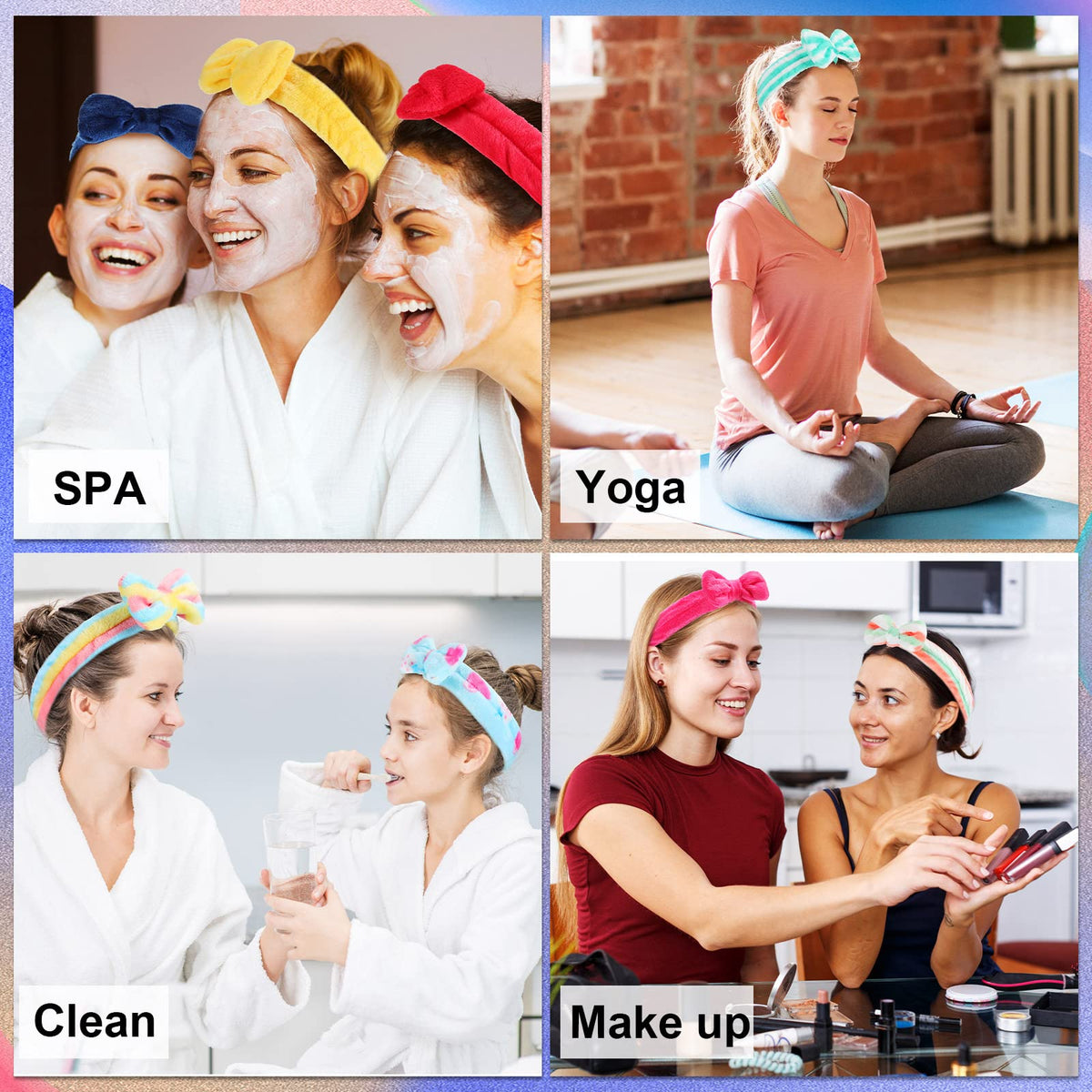 Jutom elastic-band headband adjusts to most head sizes for comfortable wear