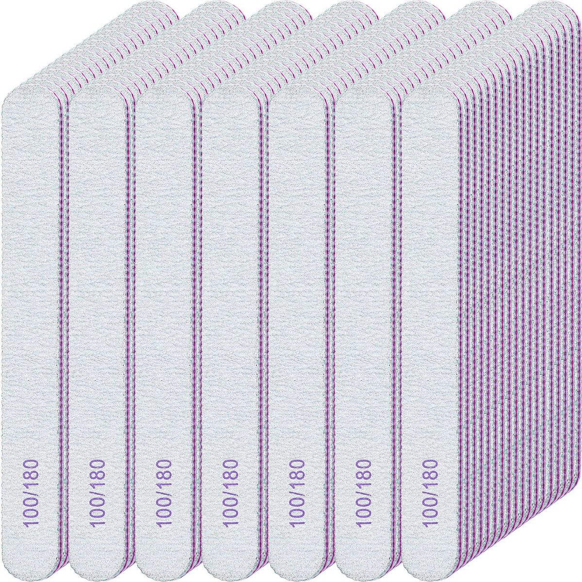 Jutom 200-piece nail files set with double-sided grit for versatile shaping