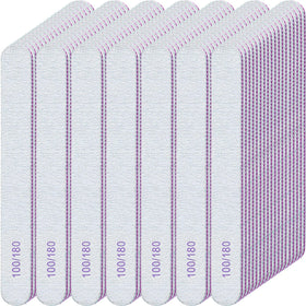 Jutom 200-piece nail files set with double-sided grit for versatile shaping