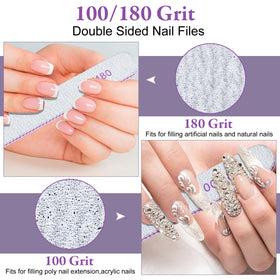 Professional manicure tools designed for acrylic nails and nail shaping