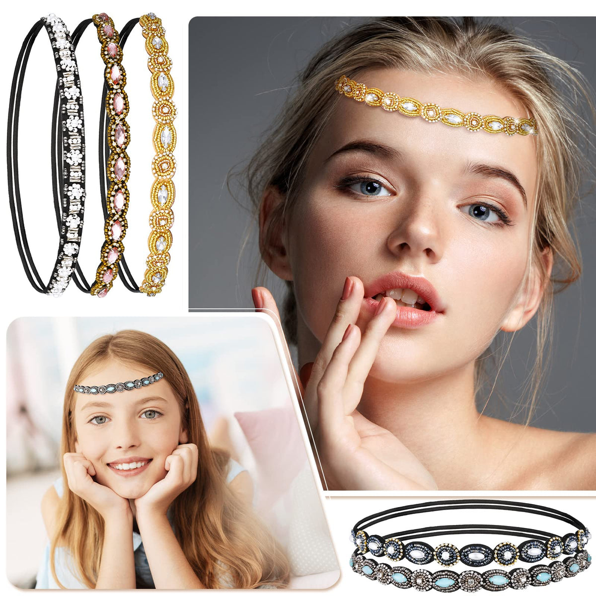 Jutom six-pack headband set provides versatile styling options