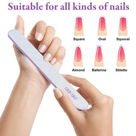 Washable and reusable nail files suitable for salon and home use