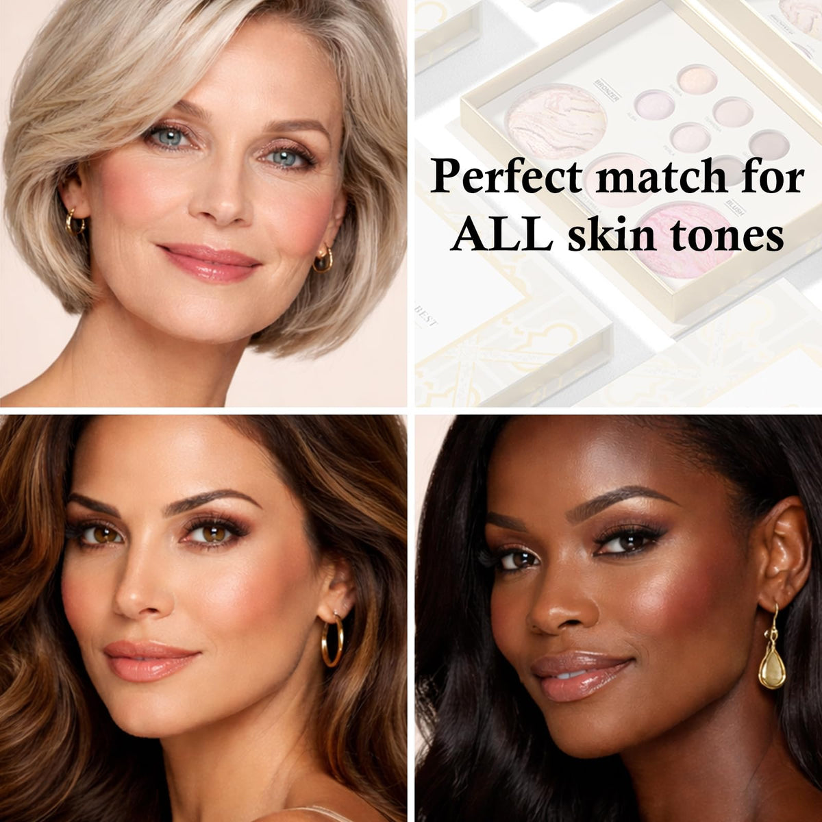 Jutqut All-in-One baked palette brushes enable quick precise application.