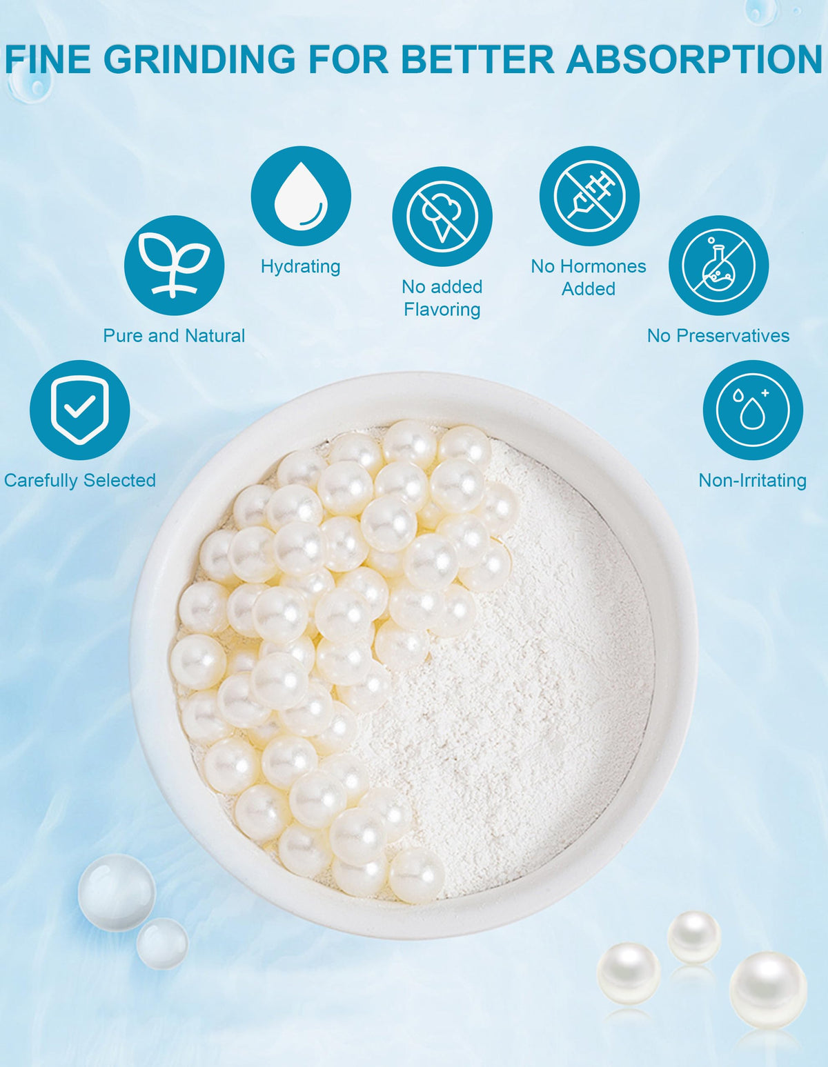 Jutqut pearl powder multiuse mask for hands, face, or body