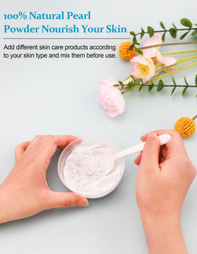 Jutqut pearl powder moisturizing texture ready for face treatment