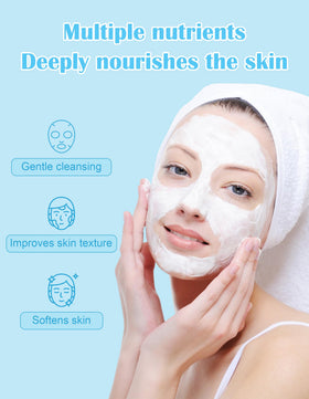 Mixing Jutqut pearl powder paste with water for a DIY skincare routine.