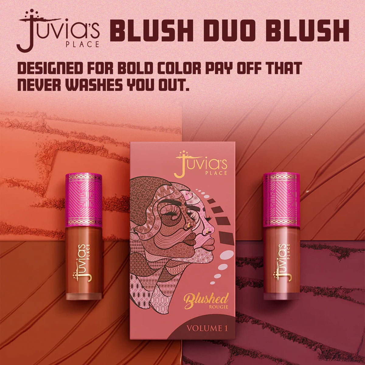 Juvia's Place Blushed Duo is travel-friendly for on-the-go touch-ups.