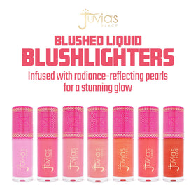 Juvia's Place Blushed Liquid Blush Lady Glow swatch showing buildable pigment.