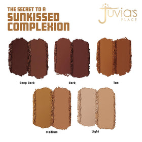 Juvia's Place Bronzed Duo compact shown, travel-friendly bronzer