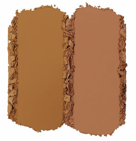 Juvia's Place Bronzed Duo swatches on skin showing warm, sun-kissed tones.