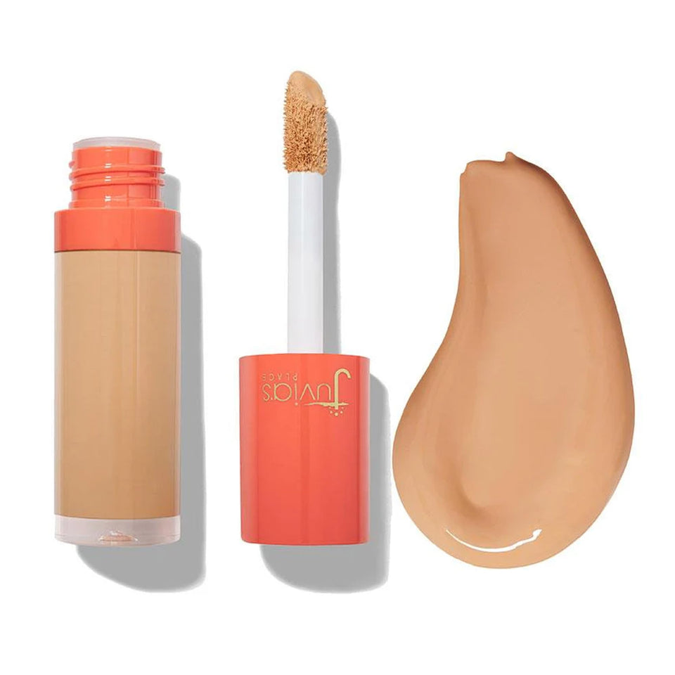 Juvia's Place I Am Magic Concealer J18 Medium Tan bottle, hydrating full-coverage formula.