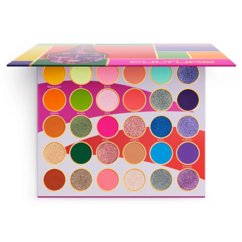 Juvia's Place Palette Culture open palette shows bold color options for creative eye looks.