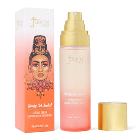Juvia's Place Ready, Set, Sealed bottle delivers a satin matte finish for long-lasting makeup wear.