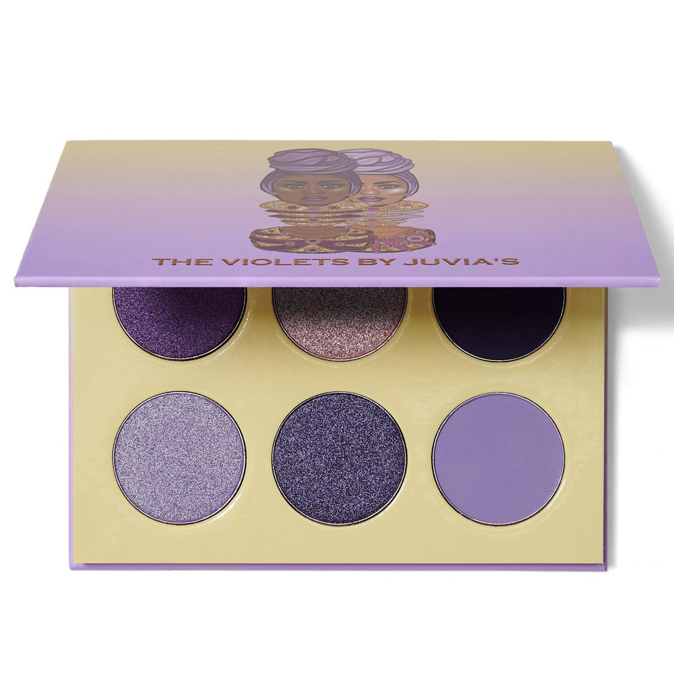 Juvia's Place The Violets palette cover with vibrant colors for bold looks.