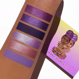 Duo-tone layout in The Violets palette showcases color pairing options.