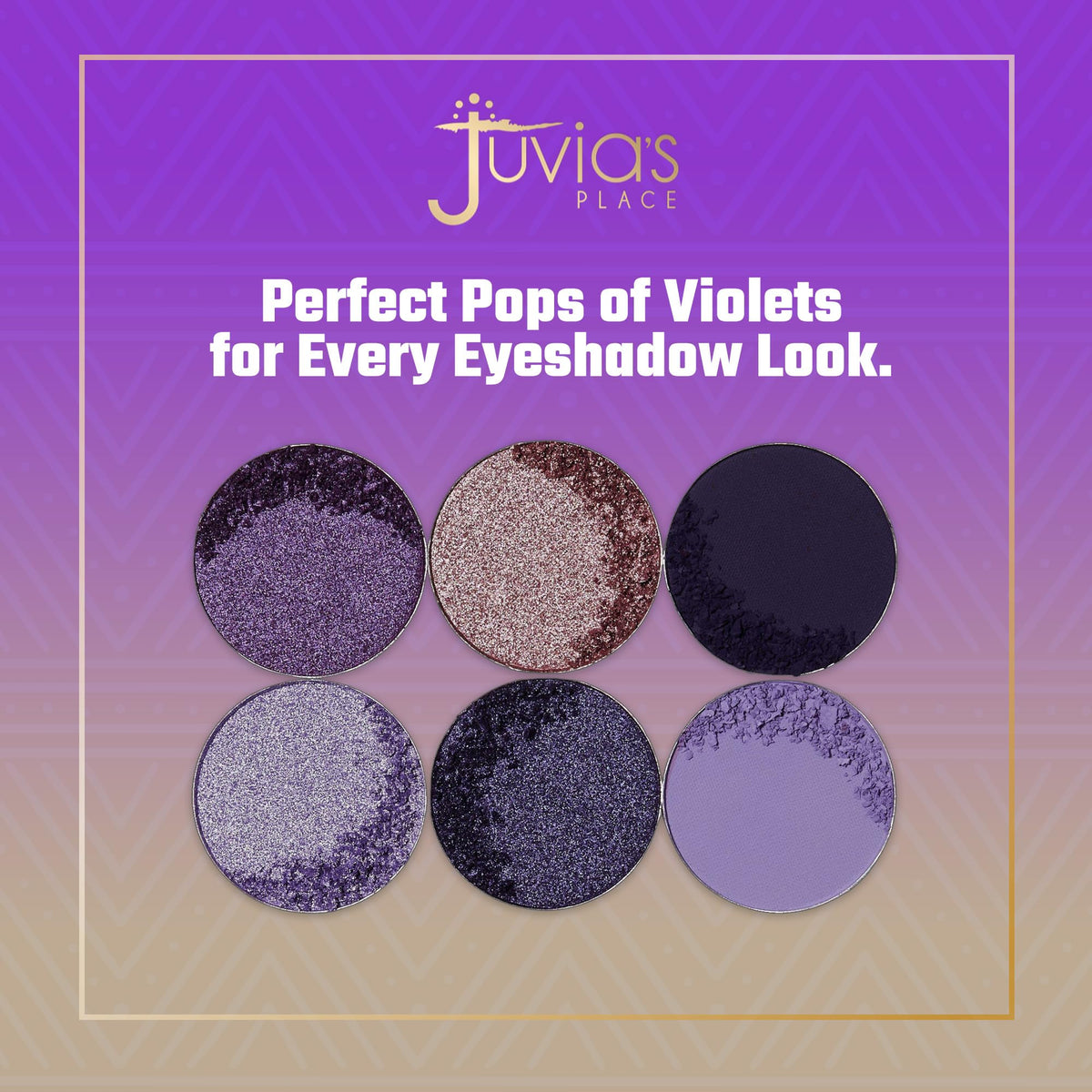 Glitter shade in The Violets palette adds festive sparkle for occasions.
