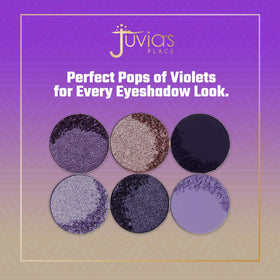 Glitter shade in The Violets palette adds festive sparkle for occasions.