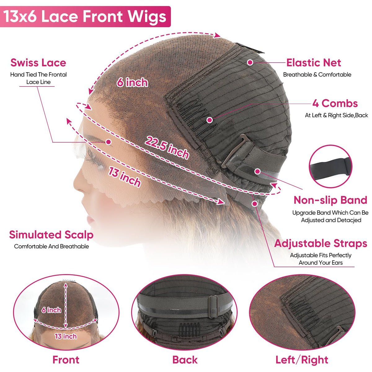 Juviso lace front wig with bleached knots and pre plucked hairline blends with skin tone