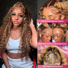 Juviso 200 density Brazilian virgin wig with pre plucked hairline for seamless full look