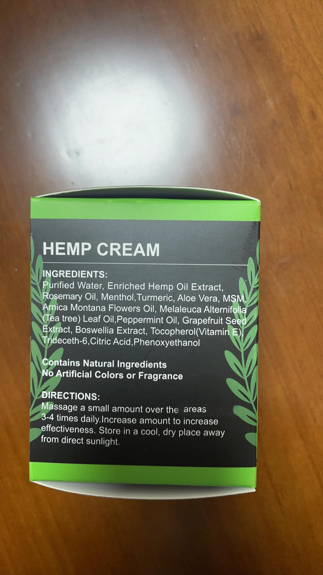 JUYIHEAL open tub reveals rich, smooth hemp cream.