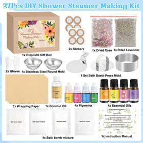 JUYRLE stainless steel round mold and press for clean release in DIY baths