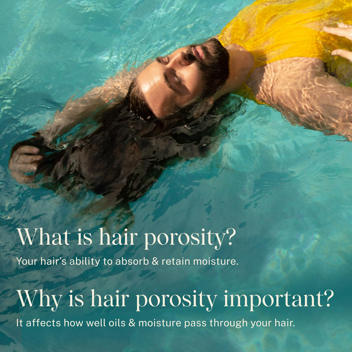 JVN Complete Instant Recovery Serum applied to hair strand during application demonstrates smoothing.