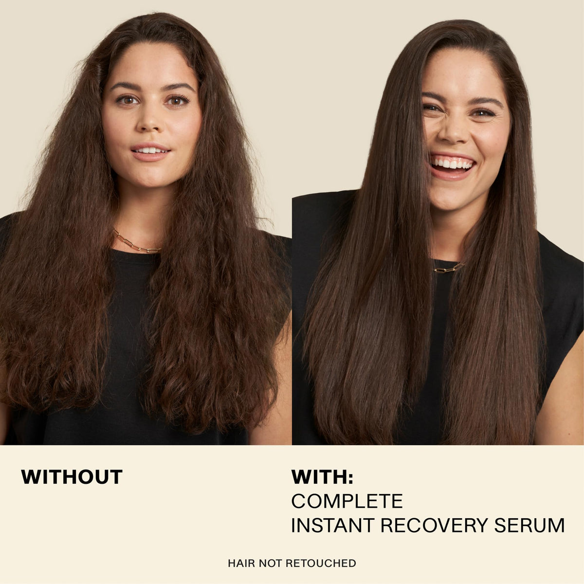 JVN Complete Instant Recovery Serum ingredients Niacinamide label highlights balanced hair health.