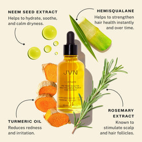 JVN Instant Recovery Serum dispensing action for smooth, protected styling