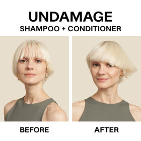 JVN Revive Repairing Shampoo bottle on bathroom shelf, non-toxic formula