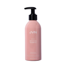 JVN Revive Repairing Shampoo bottle showing silicone-free formula for color-treated hair