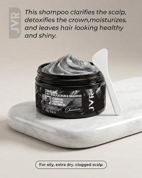 JVR Scalp Scrub orange and peppermint fragrance suggests a refreshing scent
