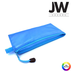 JW Shears CRX ergonomic handle emphasizes comfortable grip for long styling sessions.