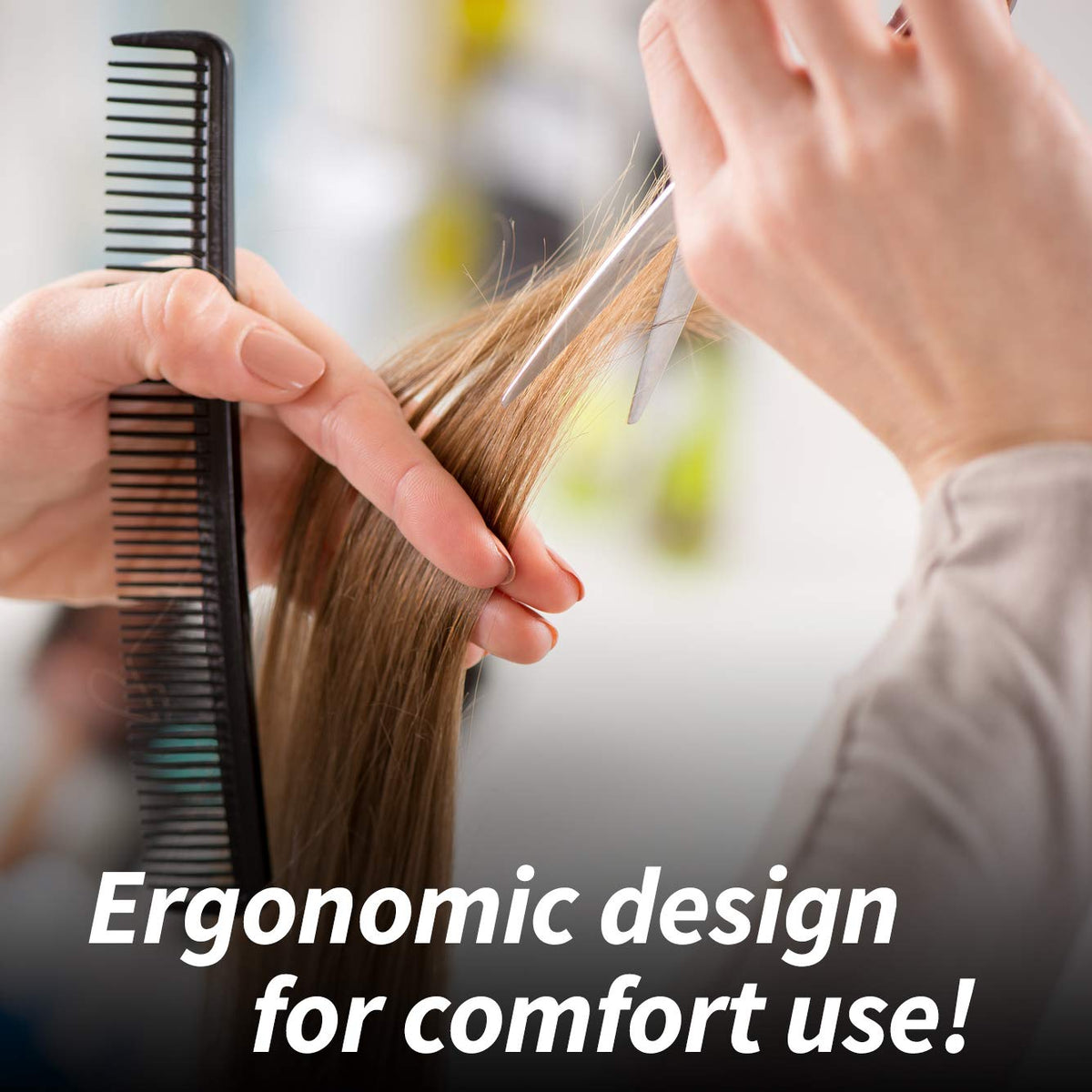 JW Shears CRX Series in a salon setup demonstrates professional-grade performance.