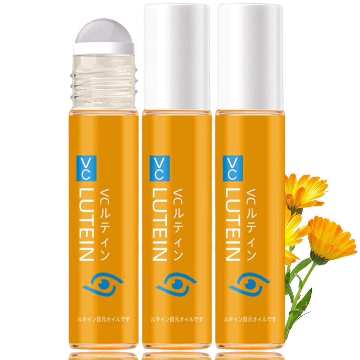 JXlspe lutein eye essence oil ball applicator for precise under-eye hydration.
