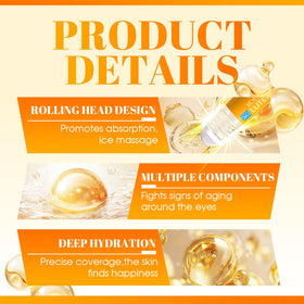 JXlspe lutein VC eye essence moisturizes for a refreshed look.