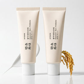 JXMLTT Korean Rice Mineral Sunscreen bottle – fragrance-free daily sun protection with no white cast.