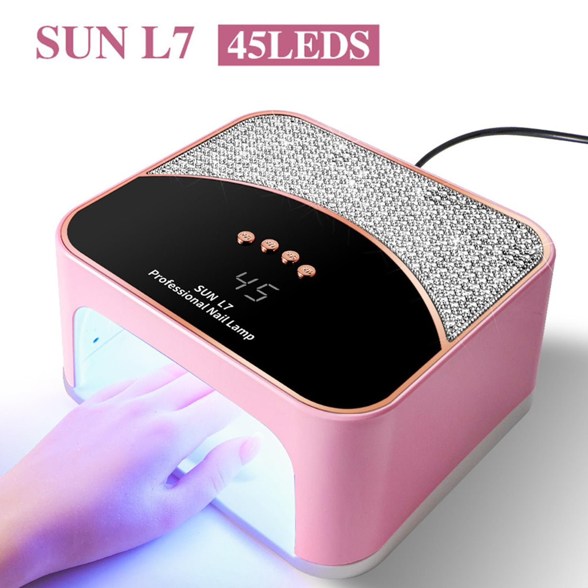 JYDFYP lamp with four timers for precise gel drying results.
