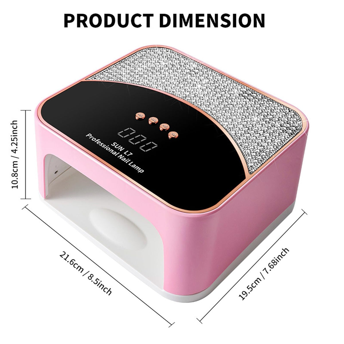 JYDFYP removable base allows easy cleaning after gel nails.