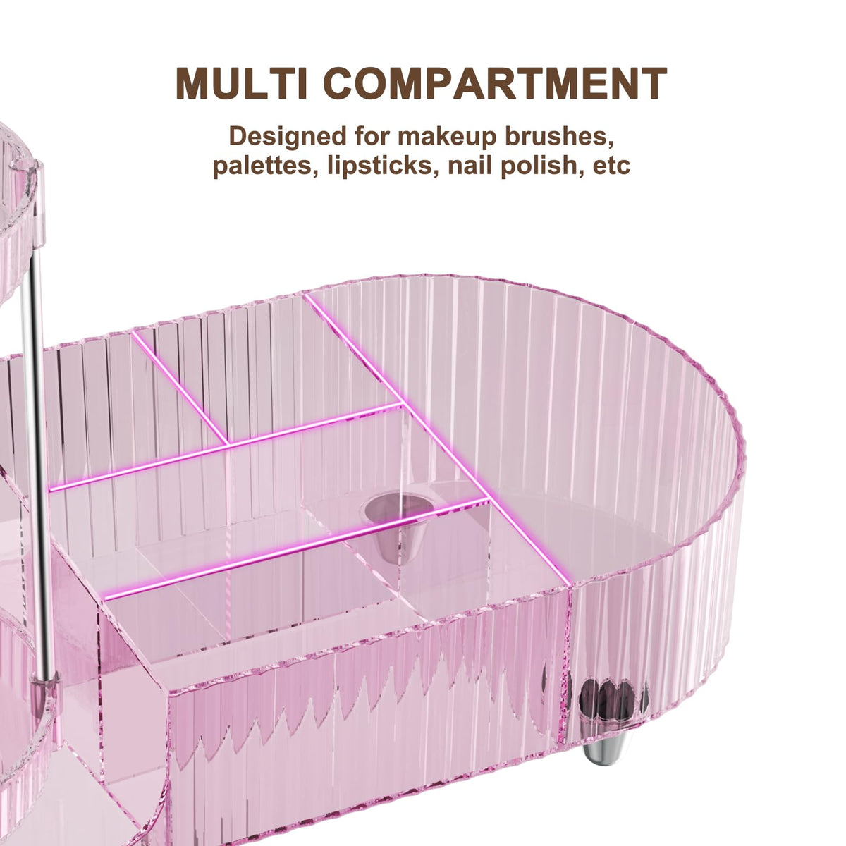 Jywantful fits on dresser or vanity for compact storage and organization