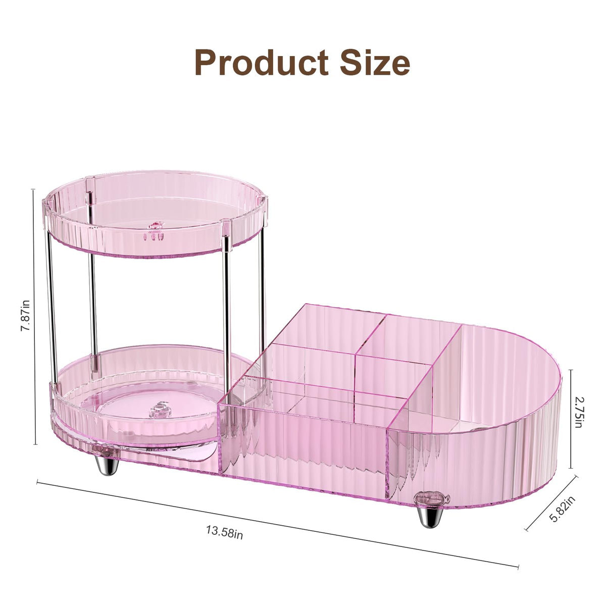 Jywantful vanity organizer in gift ready pink box for gifting