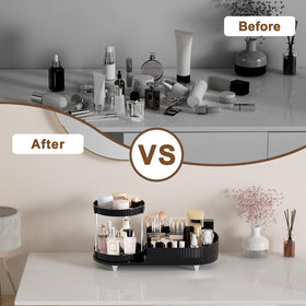 Jywantful modern desk vanity assembly adds stylish organization.