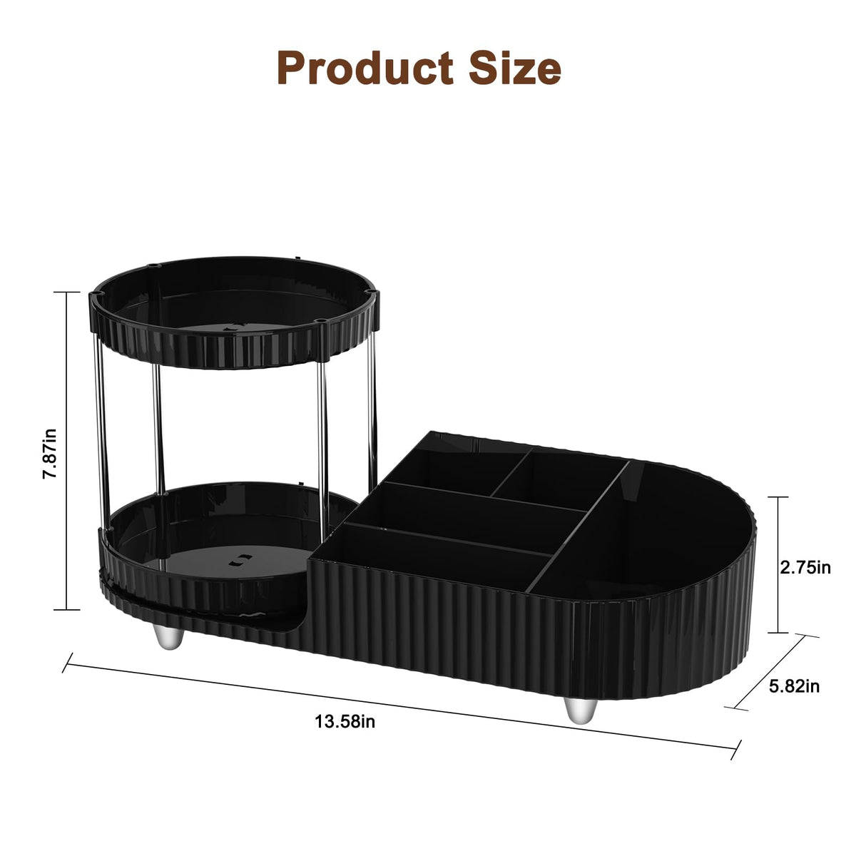 Jywantful space-saving countertop organizer fits compact counters.